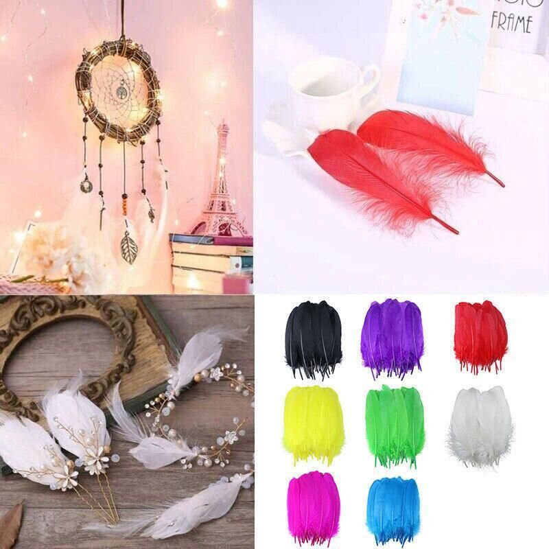 50X Craft Feathers Goose Feather Diy Art Party Decoration Wedding Dream view 4