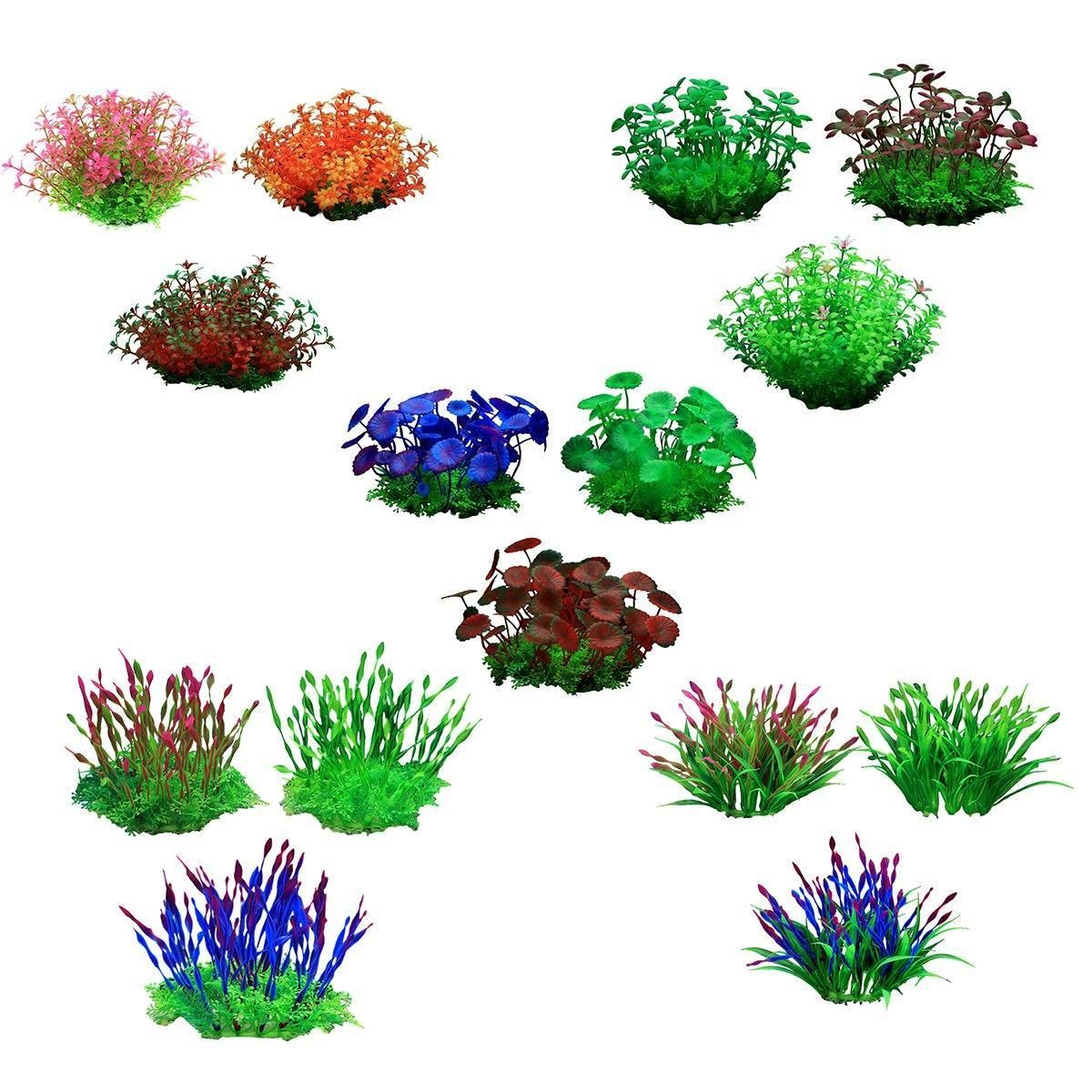 Artificial Water Grass Fish Tank Decoration Aquarium Landscape Simulation view 3