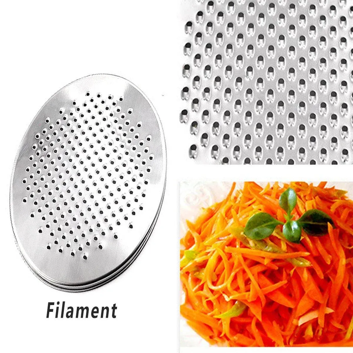 Stainless Steel Kitchen Cheese Grater with Container Storing Fruits Cheese Box view 7