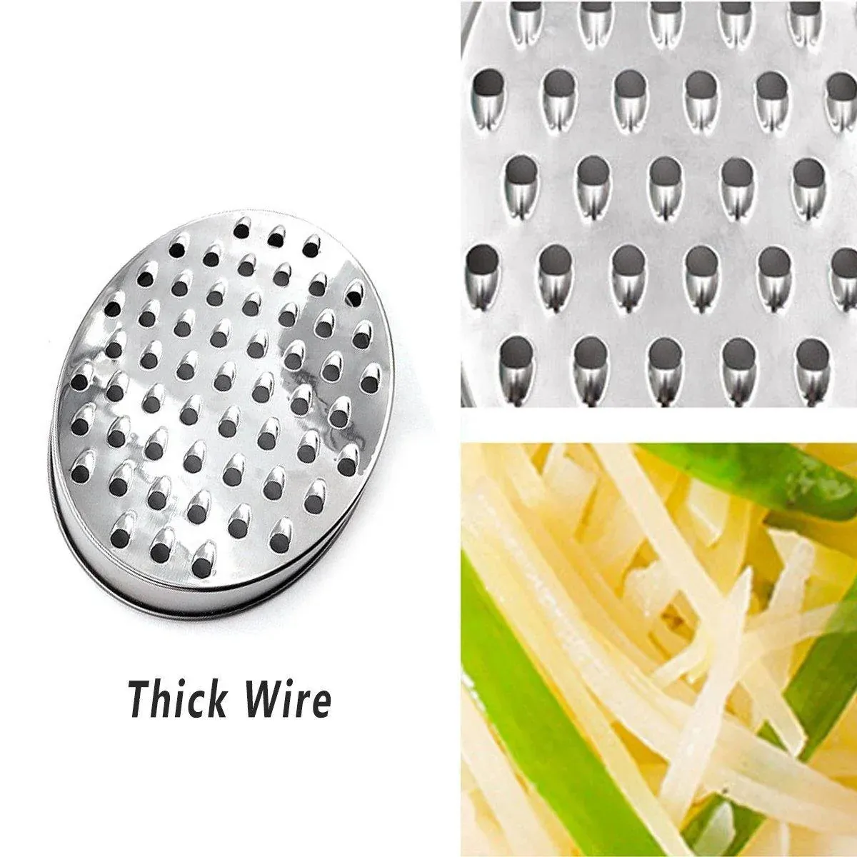 Stainless Steel Kitchen Cheese Grater with Container Storing Fruits Cheese Box view 8