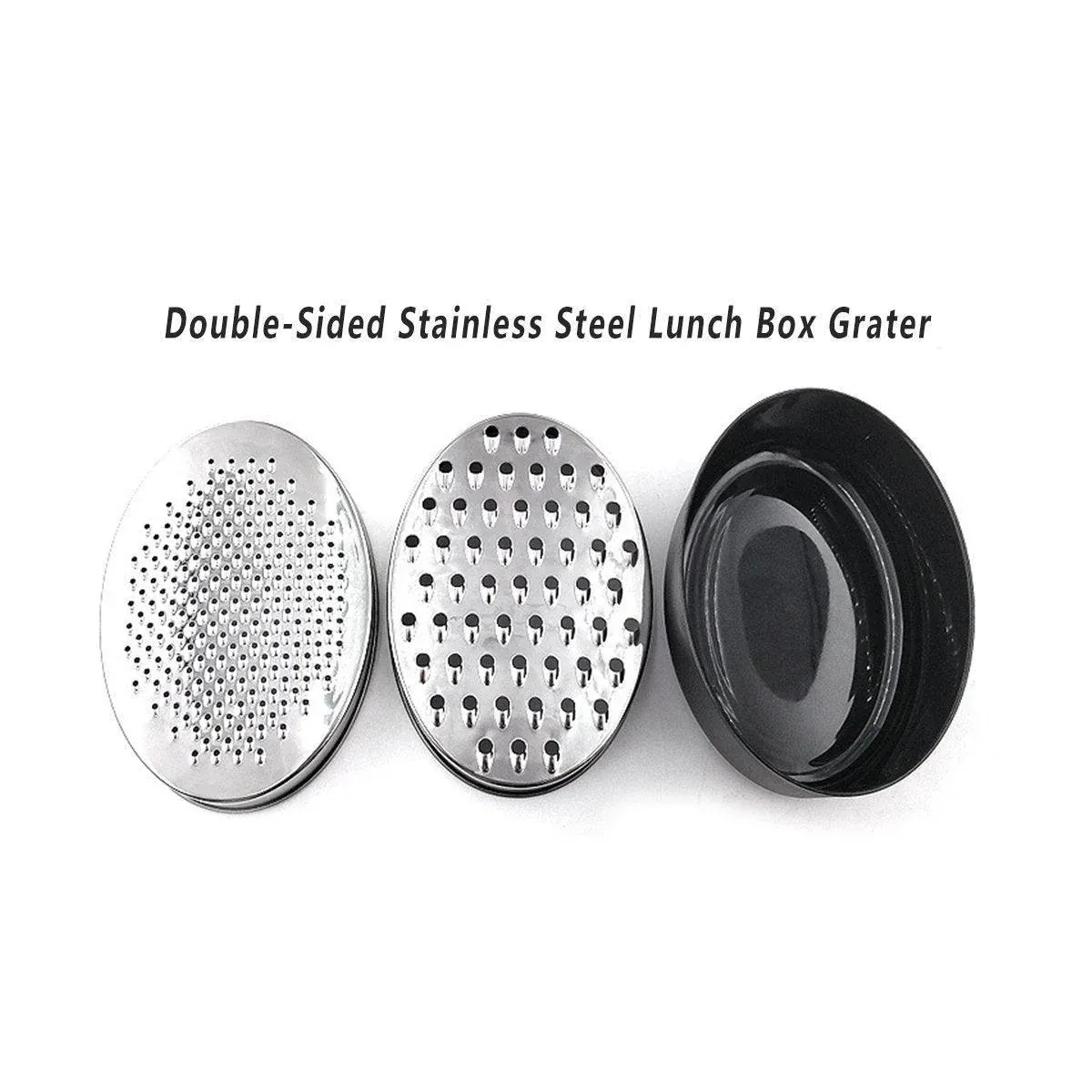 Stainless Steel Kitchen Cheese Grater with Container Storing Fruits Cheese Box view 9