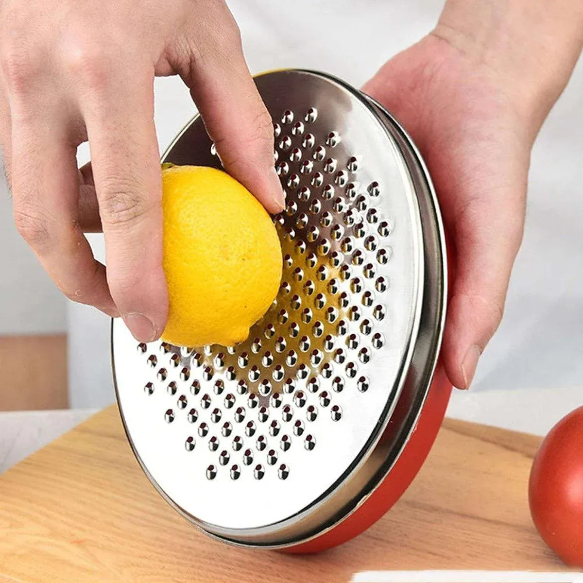 Stainless Steel Kitchen Cheese Grater with Container Storing Fruits Cheese Box view 12