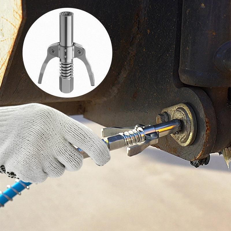 Grease Tool Coupler Heavy Duty Quick Lock Double Handle Leak-Free Grease Nozzle view 4