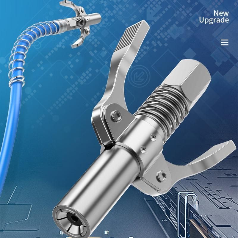 Grease Tool Coupler Heavy Duty Quick Lock Double Handle Leak-Free Grease Nozzle view 5