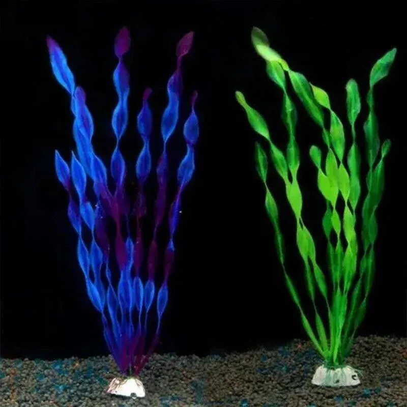 10PCS Artificial Plants Fish Tank Aquarium Aquatic Plants Simulated Water Grass view 6