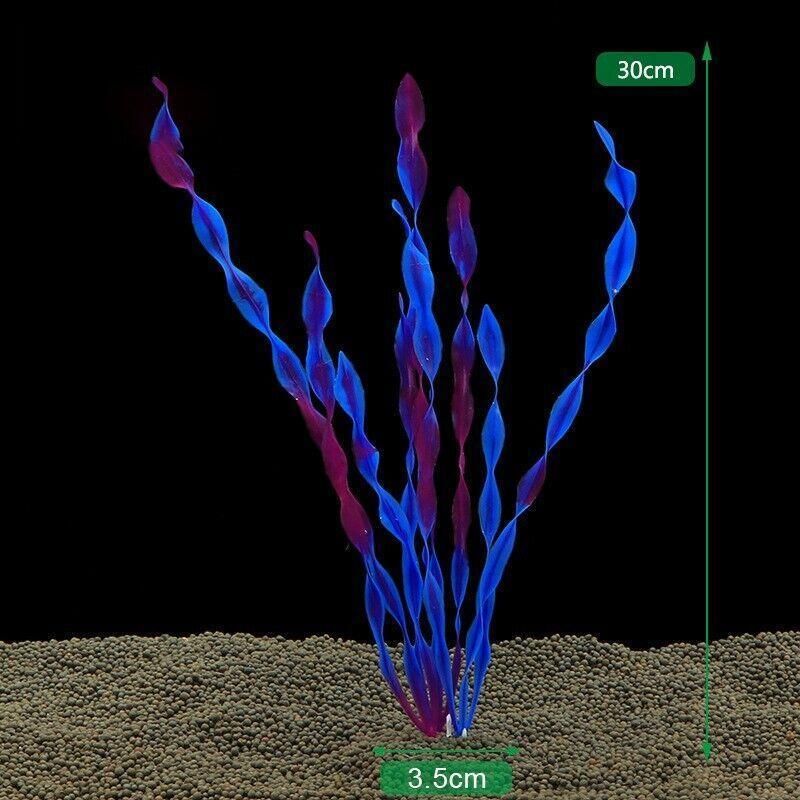 10PCS Artificial Plants Fish Tank Aquarium Aquatic Plants Simulated Water Grass view 11