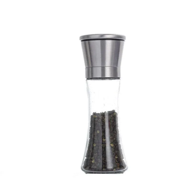 Stainless Steel Manual Salt and Pepper Grinder with Adjustable Ceramic Core
