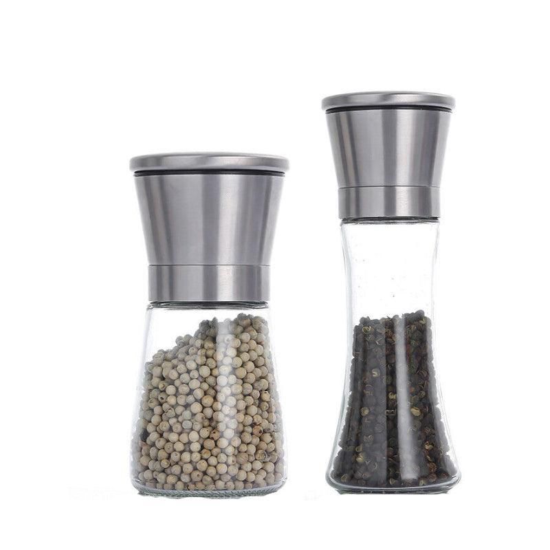Stainless Steel Manual Salt and Pepper Grinder with Adjustable Ceramic Core view 3