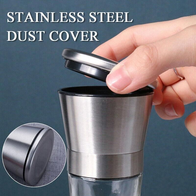 Stainless Steel Manual Salt and Pepper Grinder with Adjustable Ceramic Core view 9