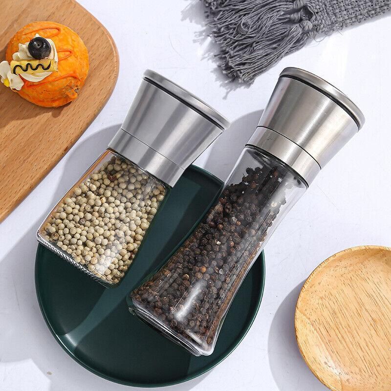 Stainless Steel Manual Salt and Pepper Grinder with Adjustable Ceramic Core view 10