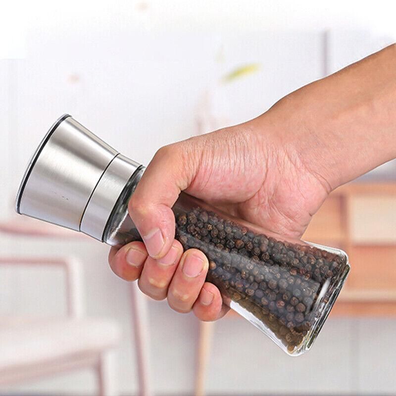 Stainless Steel Manual Salt and Pepper Grinder with Adjustable Ceramic Core view 12