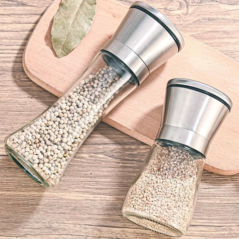 Stainless Steel Manual Salt and Pepper Grinder with Adjustable Ceramic Core view 13