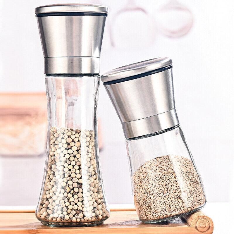 Stainless Steel Manual Salt and Pepper Grinder with Adjustable Ceramic Core view 14