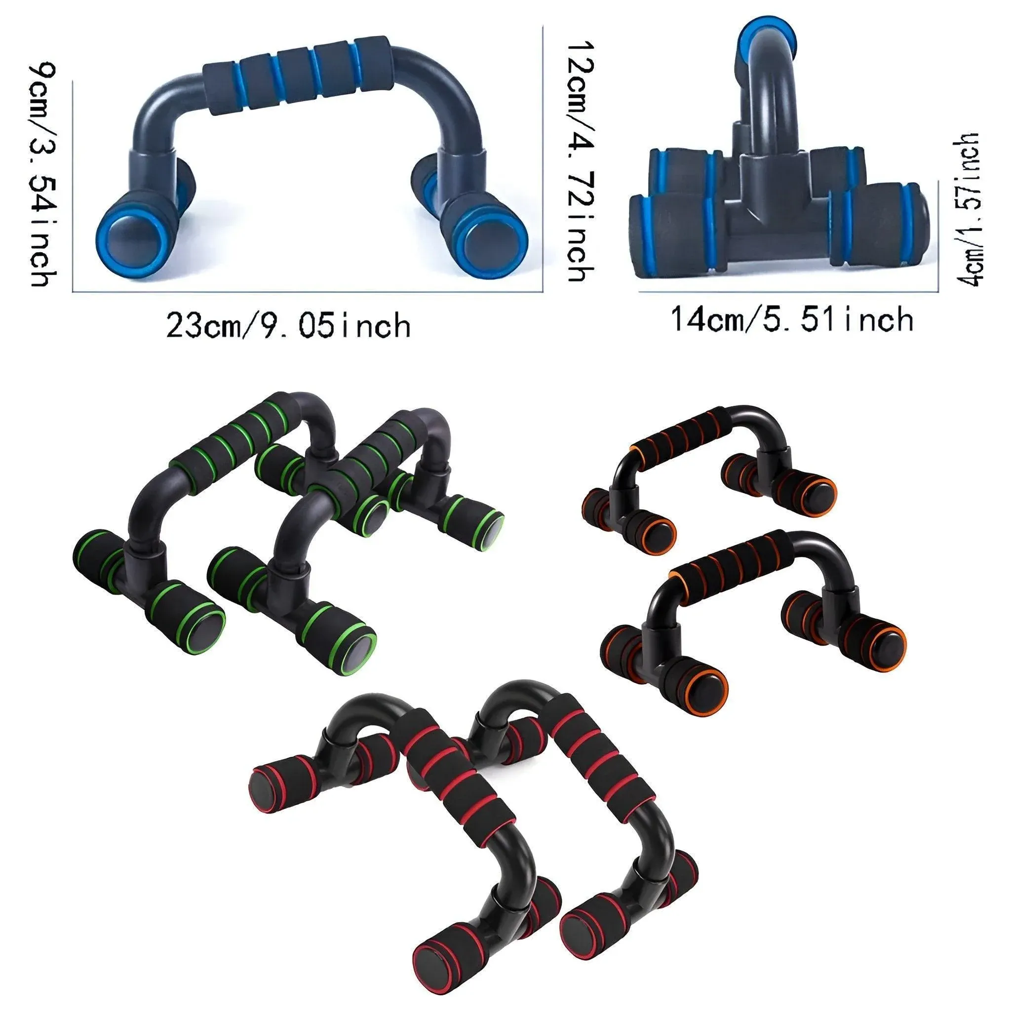 H Shaped Push Up Bars Home Fitness Equipment for Chest Arm Shoulder Training view 4