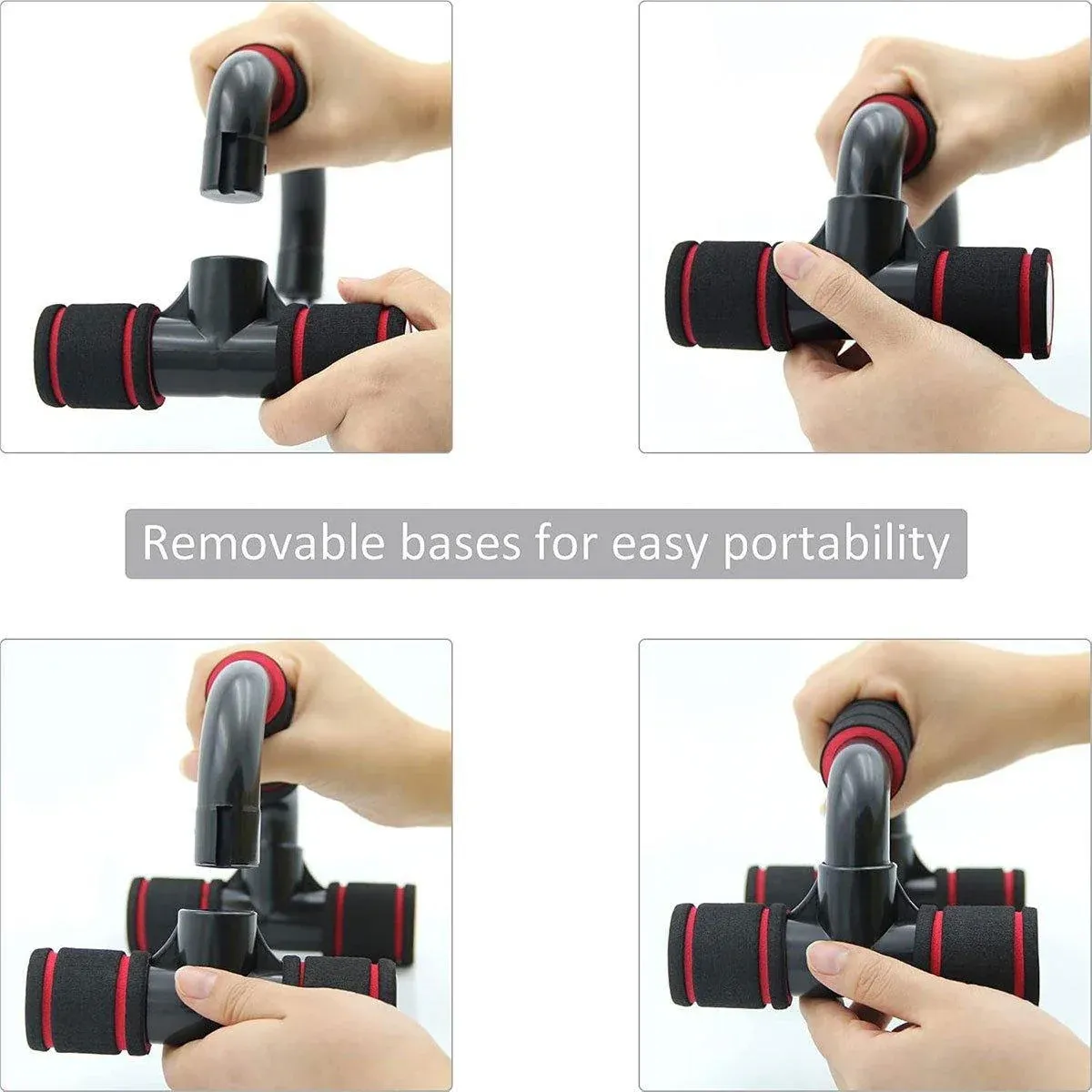 H Shaped Push Up Bars Home Fitness Equipment for Chest Arm Shoulder Training view 10