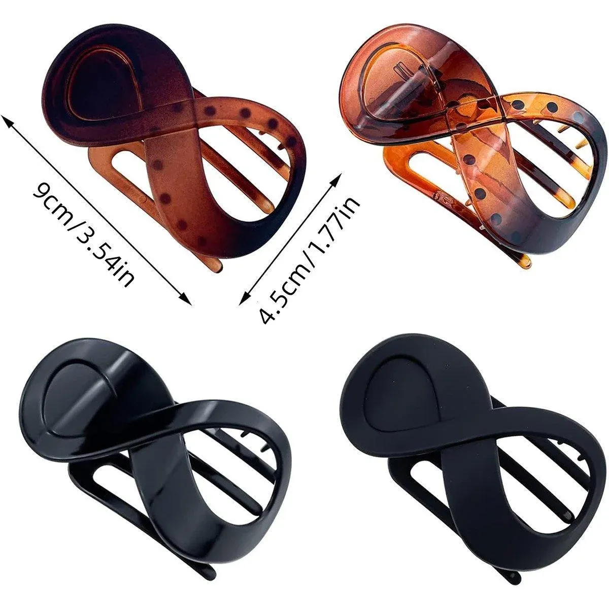 4PCS Hair Clip Set Duckbill Clips Cute Hair Accessories for Bangs and Styling view 3