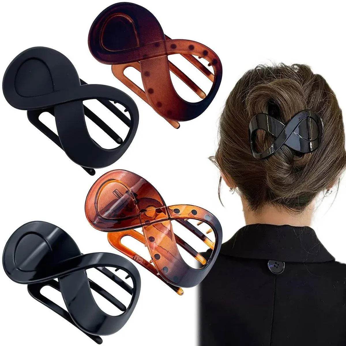 4PCS Hair Clip Set Duckbill Clips Cute Hair Accessories for Bangs and Styling view 9