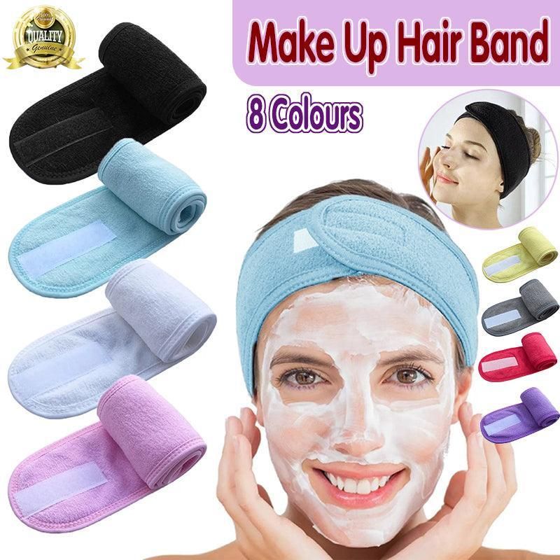 8-Colours Wrap Head Band Hairband Hair Band Adjustable Facial Make Up Face view 2