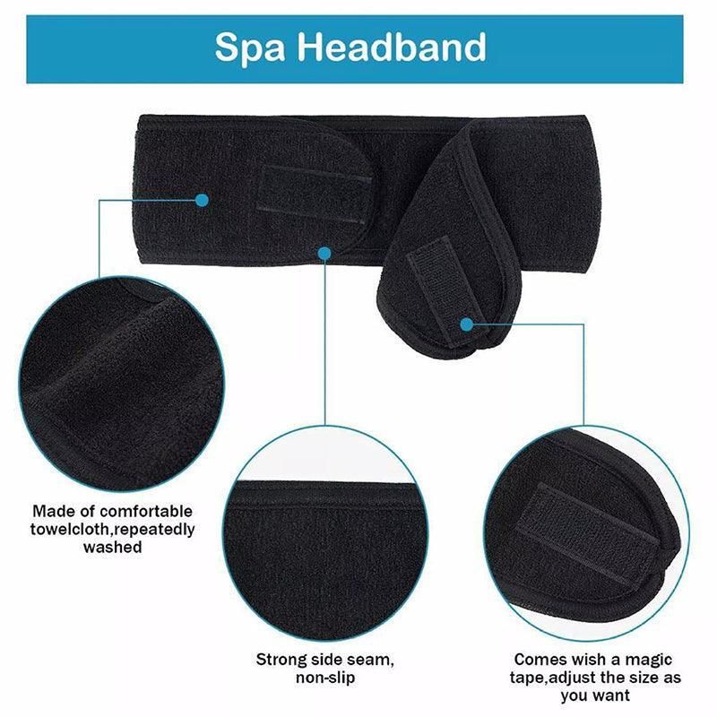 8-Colours Wrap Head Band Hairband Hair Band Adjustable Facial Make Up Face view 13