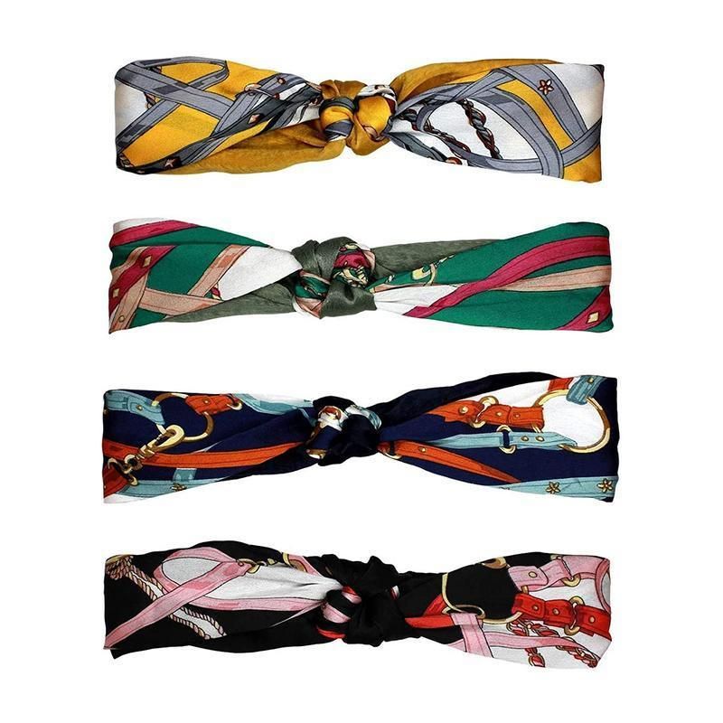 Women Lady Boho Bohemian Cross hair head headband band Scarf Wrap Bandana AU view 3