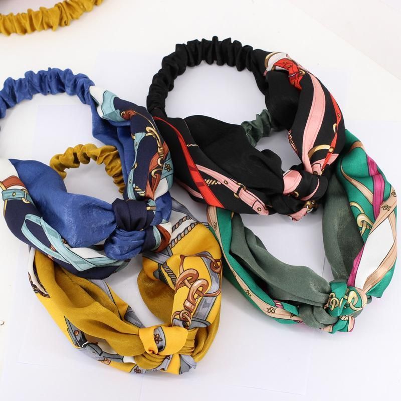 Women Lady Boho Bohemian Cross hair head headband band Scarf Wrap Bandana AU view 9