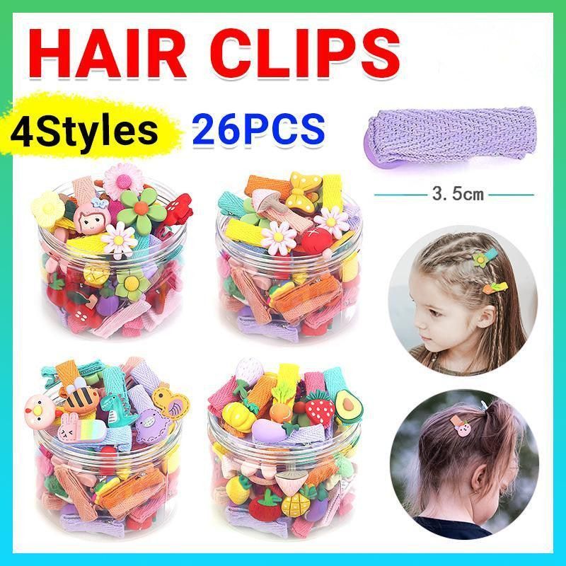 26Pcs Hair Clips Set Snap Bows and Hairpins for Styling and Everyday Use view 2