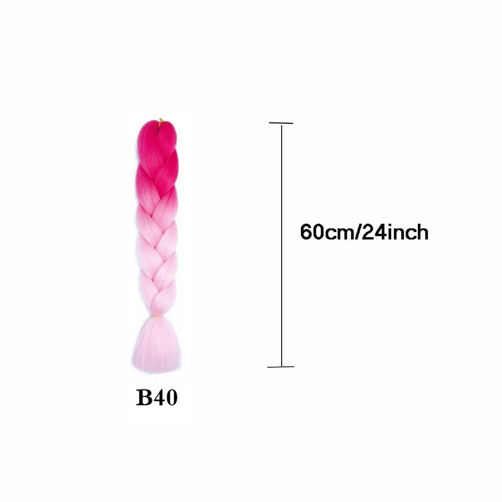 Coloured Jumbo Braiding Hair Extensions Braids Twist Hight Temperature view 14