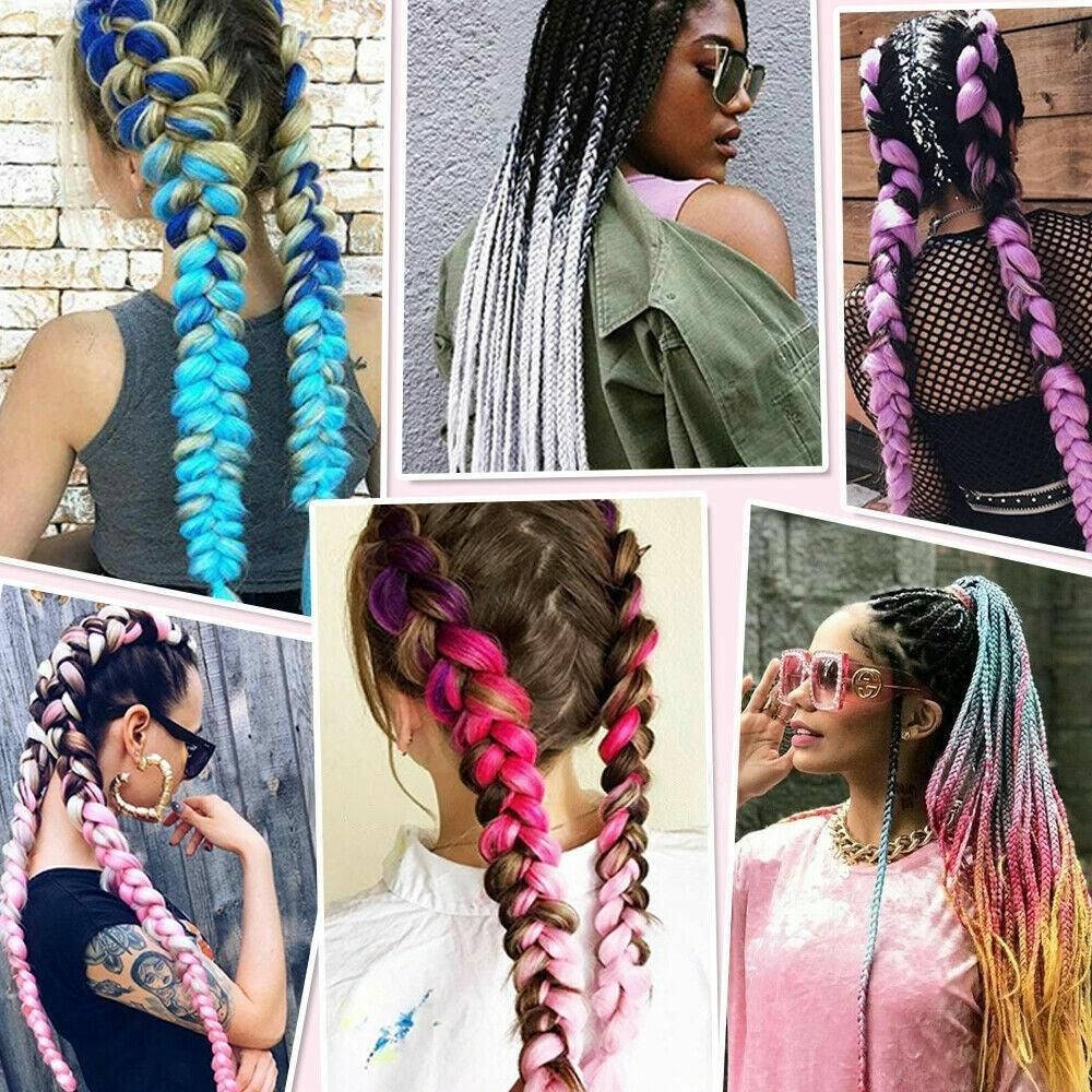 Coloured Jumbo Braiding Hair Extensions Braids Twist Hight Temperature view 9