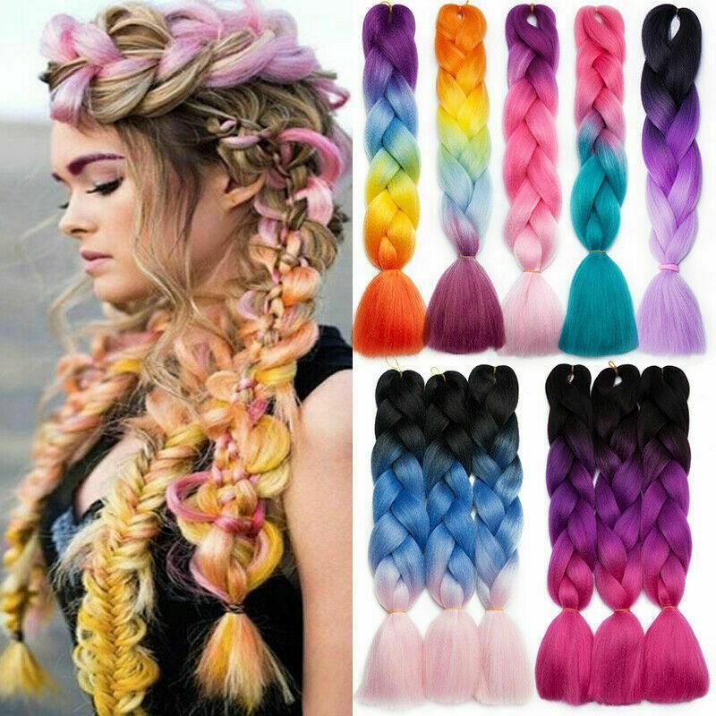 Coloured Jumbo Braiding Hair Extensions Braids Twist Hight Temperature view 10