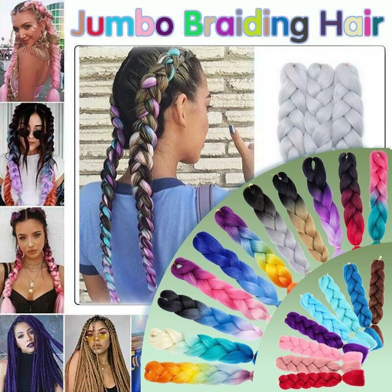 Coloured Jumbo Braiding Hair Extensions Braids Twist Hight Temperature view 2