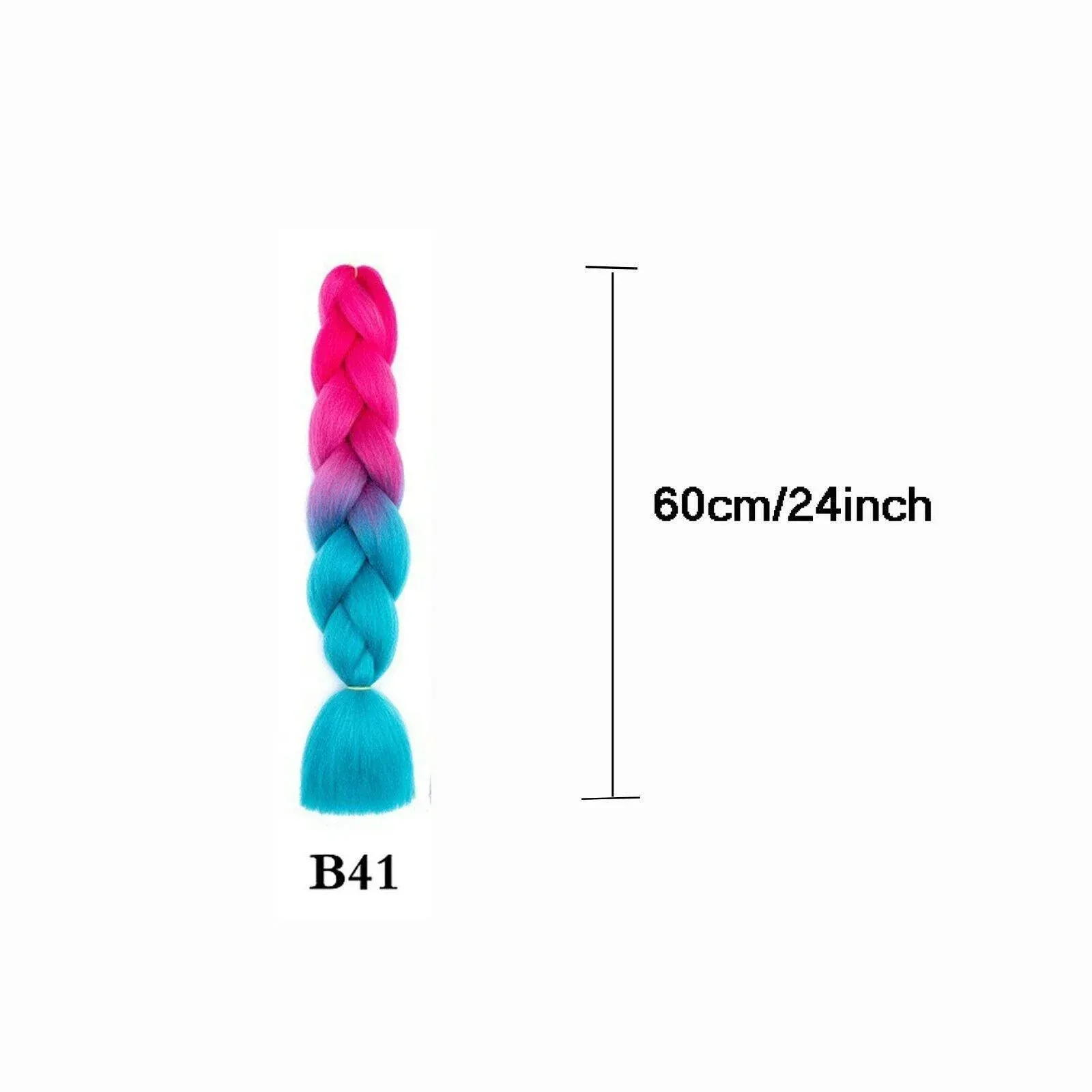 Coloured Jumbo Braiding Hair Extensions Braids Twist Hight Temperature view 15