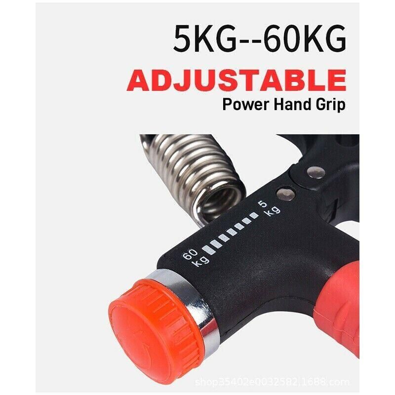 Adjustable Power Hand Grip Forearm Exerciser Gripper Strengthener Trainer view 11