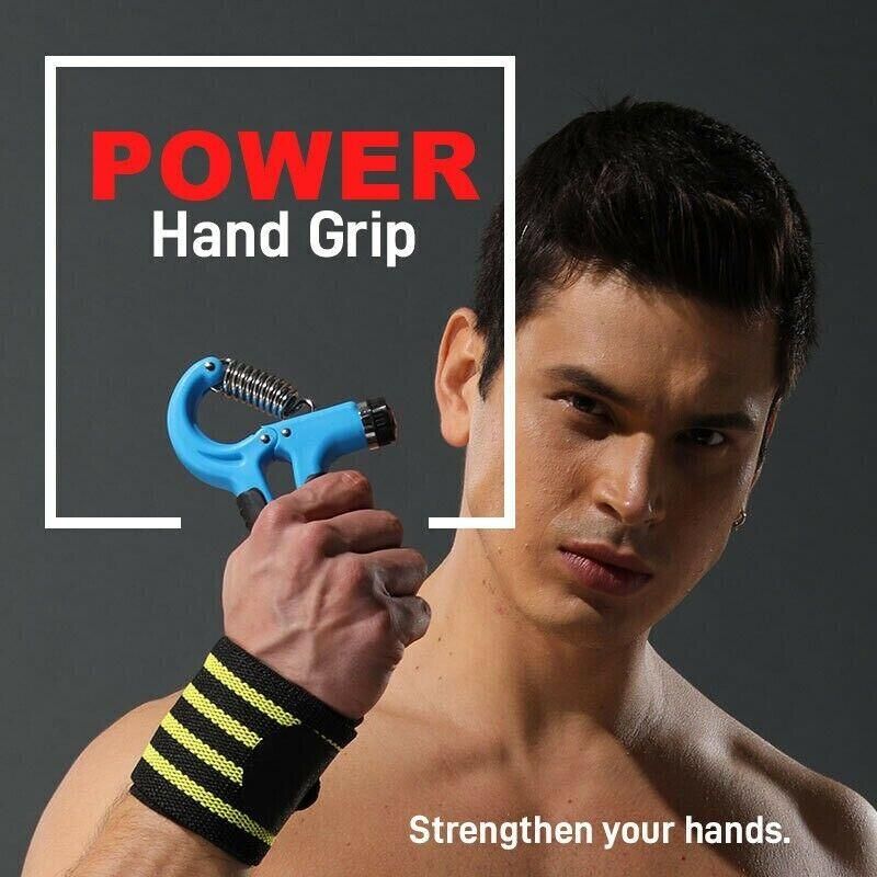 Adjustable Power Hand Grip Forearm Exerciser Gripper Strengthener Trainer view 5