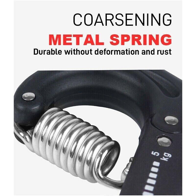 Adjustable Power Hand Grip Forearm Exerciser Gripper Strengthener Trainer view 10