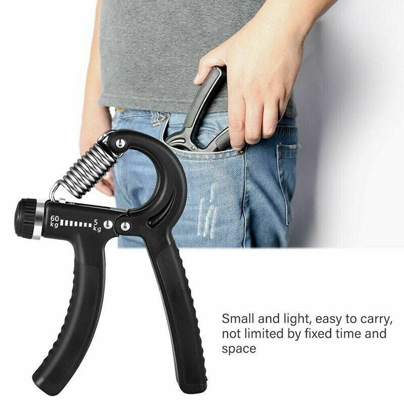 Adjustable Power Hand Grip Forearm Exerciser Gripper Strengthener Trainer view 6