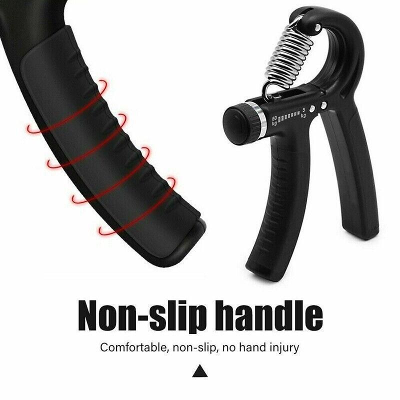 Adjustable Power Hand Grip Forearm Exerciser Gripper Strengthener Trainer view 9