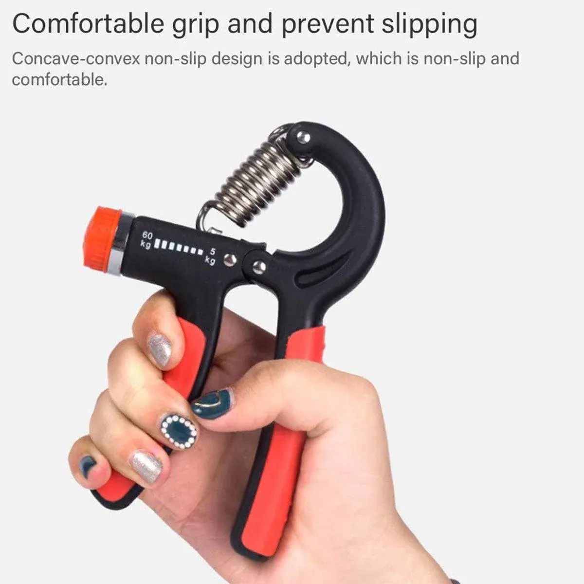 Adjustable Power Hand Grip Forearm Exerciser Gripper Strengthener Trainer view 14