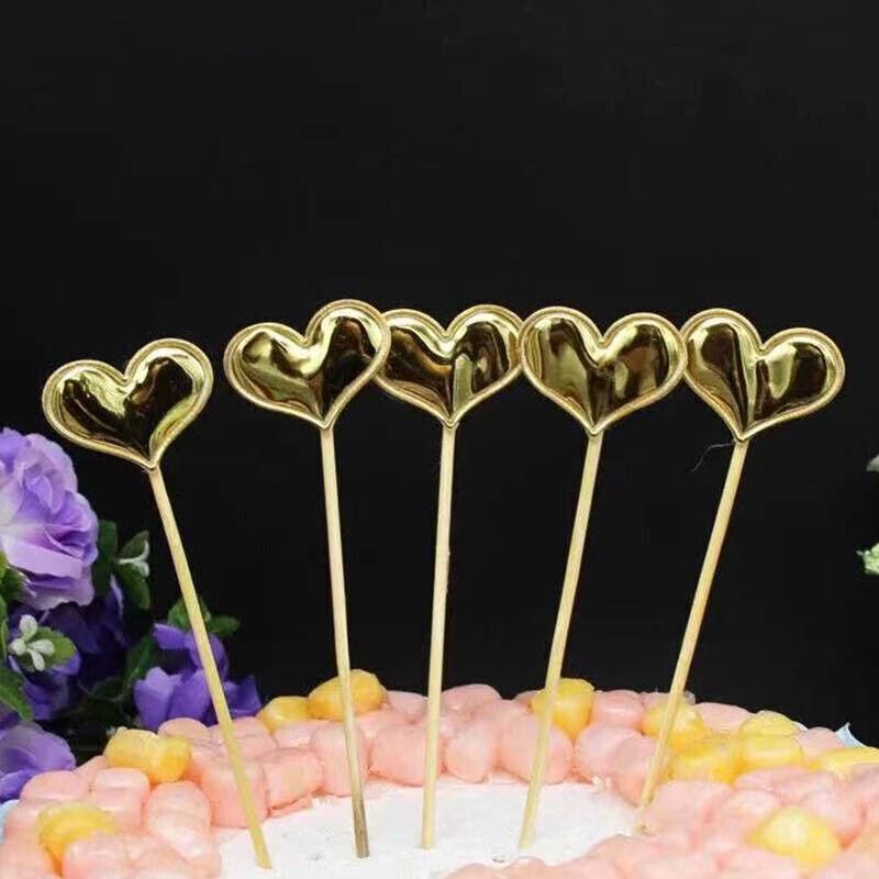 Happy Birthday Acrylic Cake Topper Cake Decoration Golden Silver Party - Rose view 6