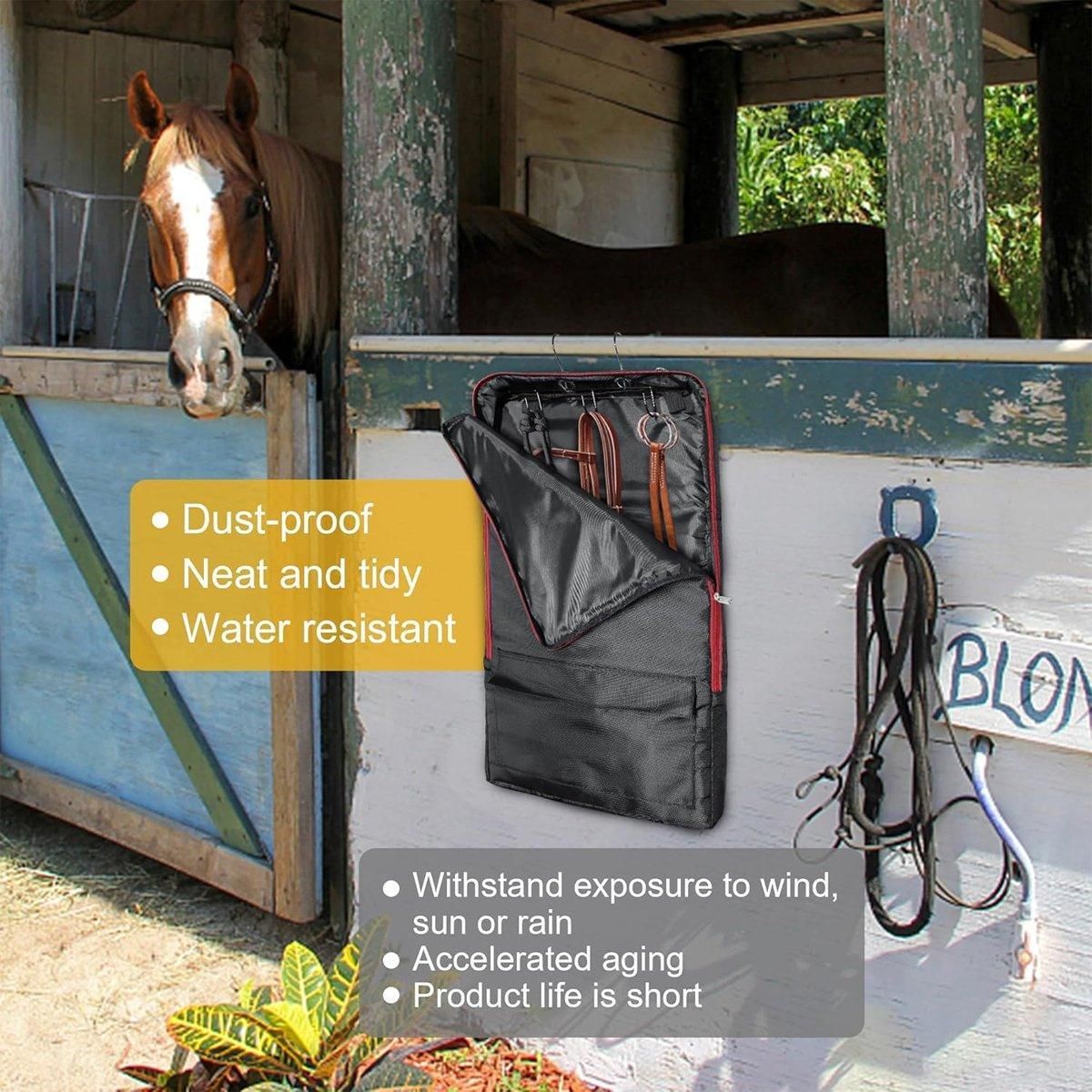 Horse Tack Carry Bag Bridle Halter Bag Pouch Storage Bag Portable Equestrian view 5