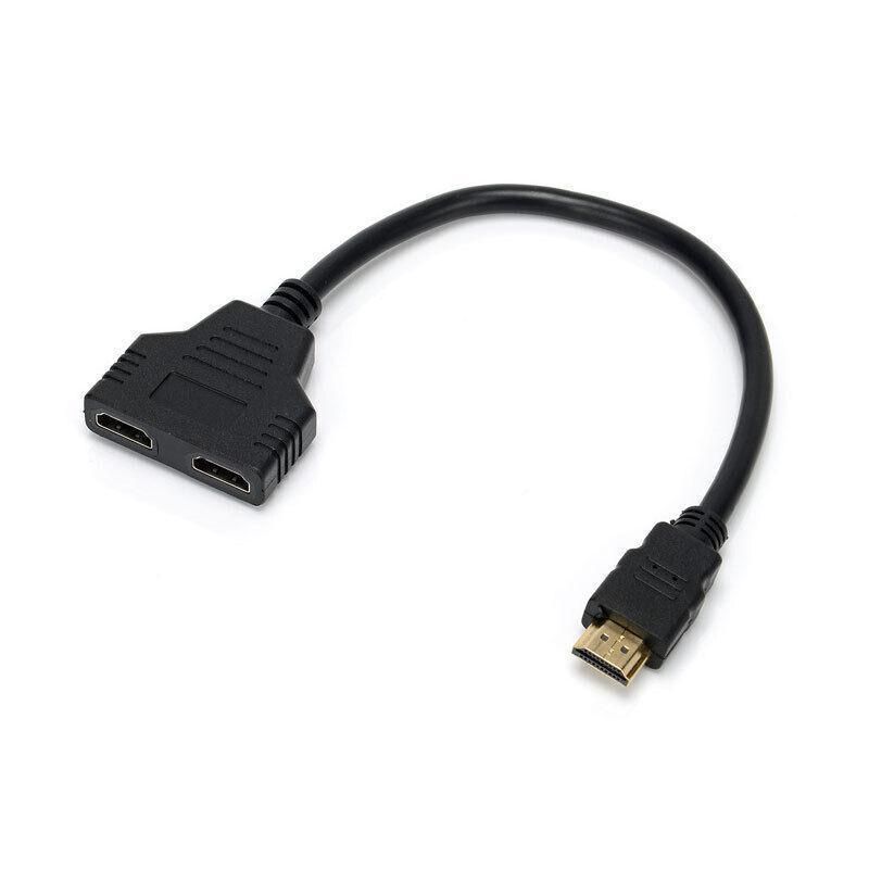 Hdmi Splitter 1 In 2 Out Cable Adapter Converter 1080P Multi Display Duplicator view 2