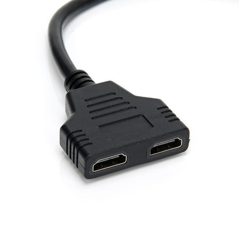 Hdmi Splitter 1 In 2 Out Cable Adapter Converter 1080P Multi Display Duplicator view 7