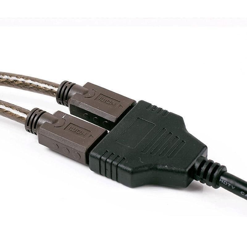 Hdmi Splitter 1 In 2 Out Cable Adapter Converter 1080P Multi Display Duplicator view 11
