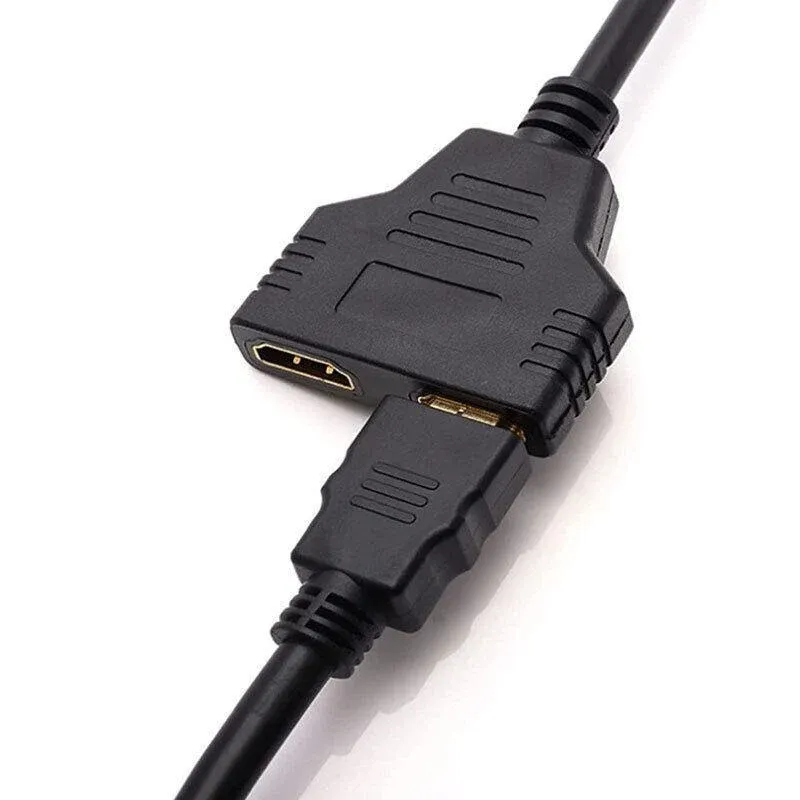 Hdmi Splitter 1 In 2 Out Cable Adapter Converter 1080P Multi Display Duplicator view 12