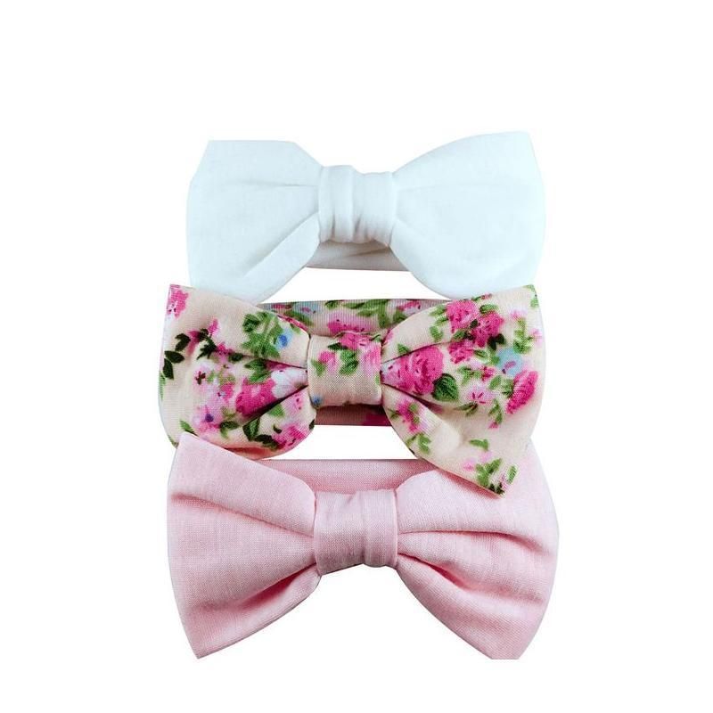 3PCS Soft Headband Wrap Set with Top Knot Single Bow Turban Style Hairbands - #2 view 8