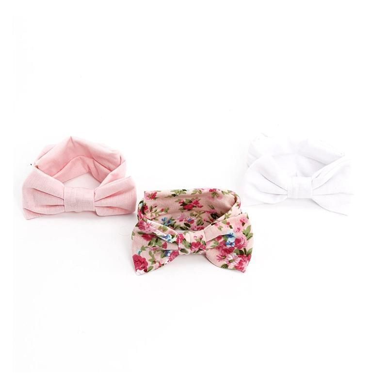 3PCS Soft Headband Wrap Set with Top Knot Single Bow Turban Style Hairbands - #2 view 10