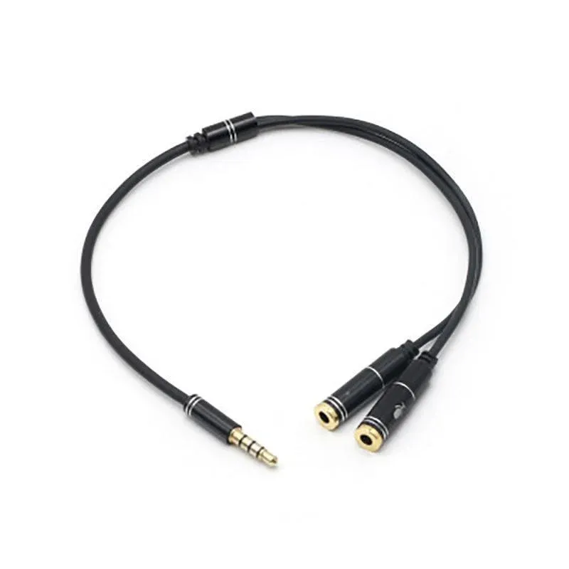 3.5mm AUX Cable Mic Audio Splitter Extension Headphone Adapter Male to Female view 11