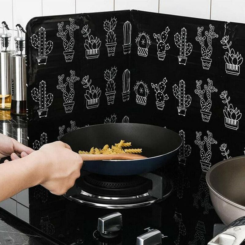 Kitchen Oil Splash Guard Wall Foil Protector Stove Cover Removable Baffle view 6
