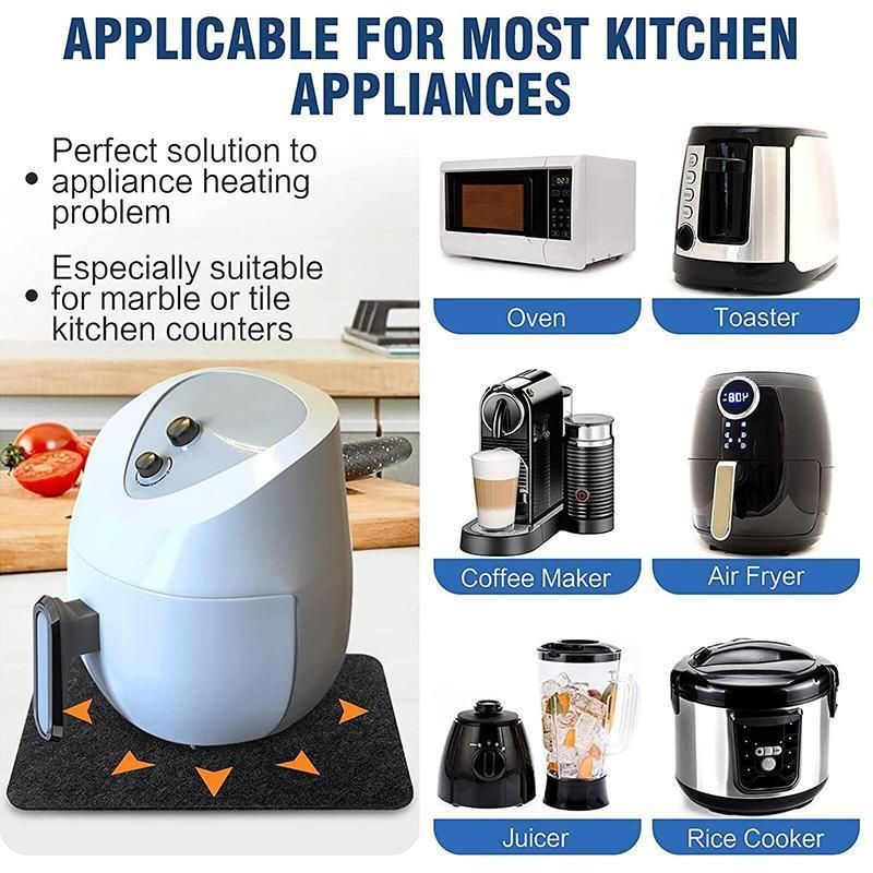 Non Slip Heat Resistant Kitchen Mat for Air Fryer Coffee Maker Toaster 30x45cm view 11