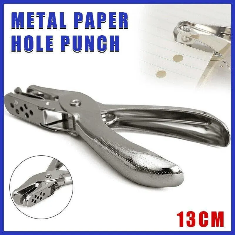 Paper Single Round Hole Punch Puncher School Office Stationery 6mm — image 1
