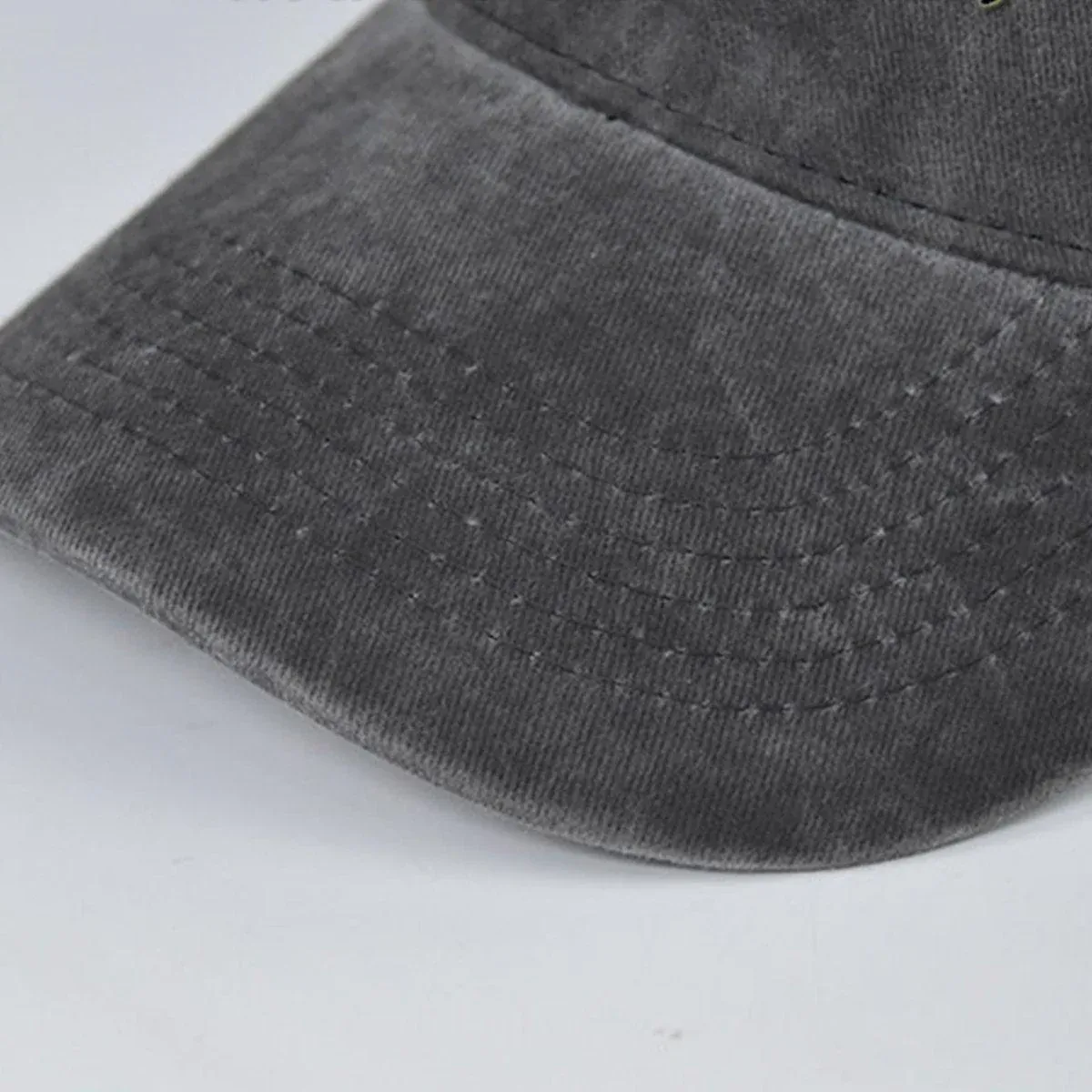 Unisex Summer Denim Sun Visor Cap Breathable Washed Running Hat - Yellow view 11